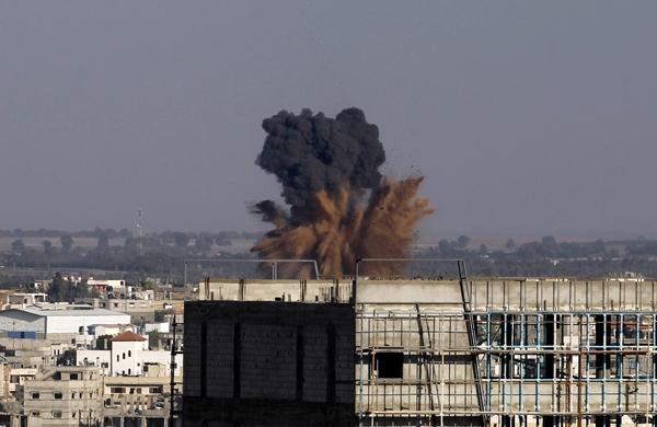 Israel, Bombardeio, Gaza, Palestina, Combate (France Press)