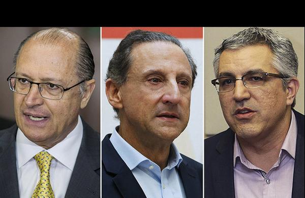 Alckmin, Skaf, Padilha ( Divulgação)