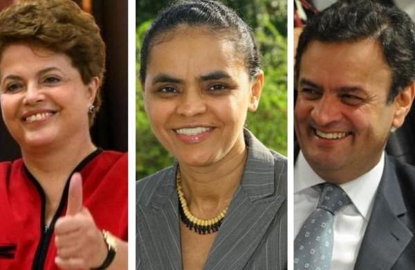 Dilma - Marina - A&eacute;cio ( Cedoc/ RAC)