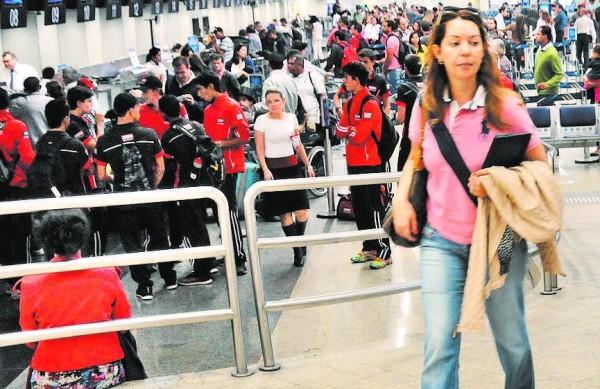 Passageiros no Aeroporto de Viracopos: previsão é chegar a fluxo de 80 milhões por ano no fim da concessão (Cedoc/RAC)