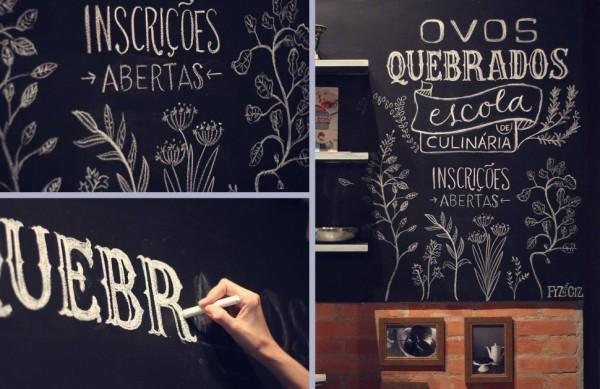 decora&ccedil;&atilde;o, giz, lousas, bares, com&eacute;rcio, moda, campinas  ( Divulgação)