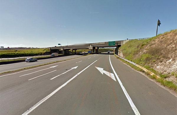 rodovia, dom pedro, roda das bandeiras, viaduto (Captura de imagem/ Google Maps)