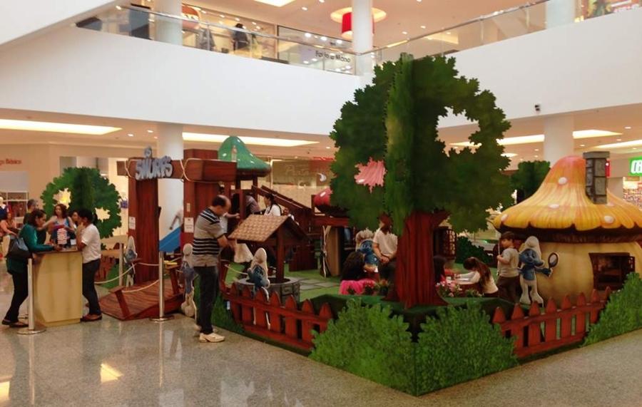 Vila dos Smurfs est&aacute; no Shopping Cidade Sorocaba ( Divulgação)