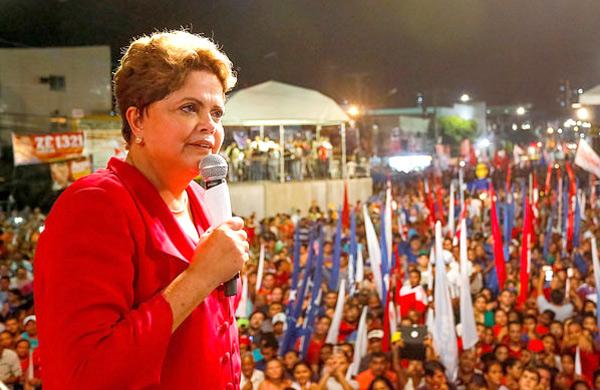 Dilma Rousseff durante com&iacute;cio em Bel&eacute;m (PA) (Divulgação/ Ichiro Guerra)