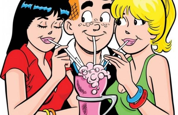 Personagens Archie noi meio de Betty e Veronica ( Divulgação)