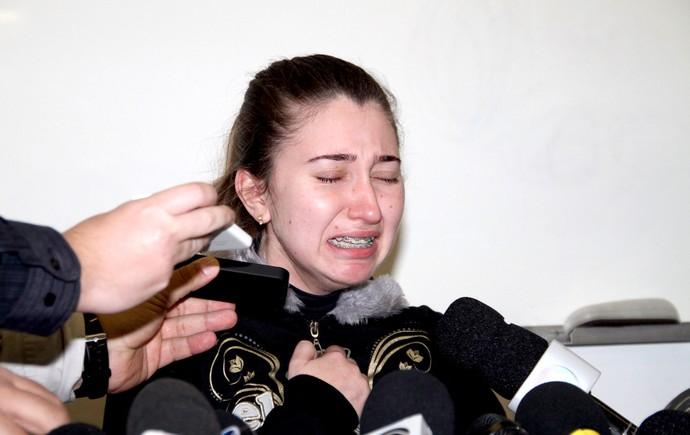 A torcedora do Gr&ecirc;mio Patr&iacute;cia Moreira da Silva, de 23 anos, pediu desculpas nesta sexta-feira (5) pelas ofensas racista ( Divulgação)