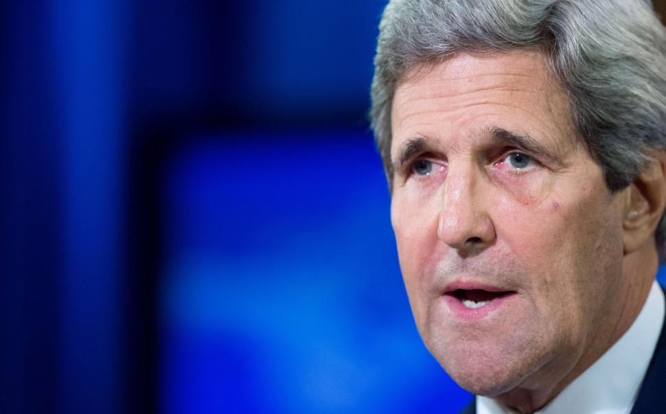 O secret&aacute;rio de Estado americano, John Kerry (AFP PHOTO/Paul J. Richards )