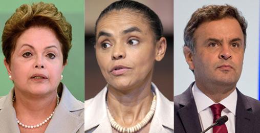 Dilma tem 36%, Marina, 28% e A&eacute;cio, 15%, segundo Vox Populi (AFP)