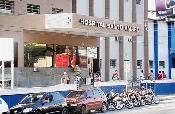 V&iacute;tima est&aacute; internada no Hospital Santo Amaro, fora de perigo ( Divulgação)