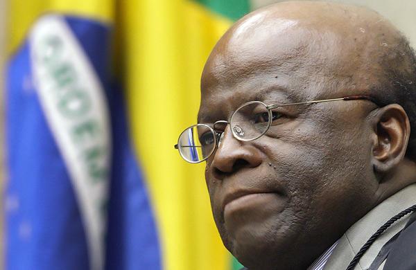 Ministro Joaquim Barbosa preside sess&atilde;o plen&aacute;ria do STFr
 (Fellipe Sampaio/SCO/STF)