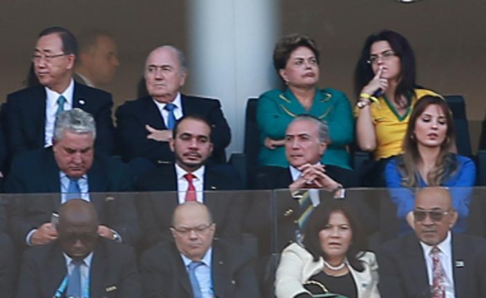 Dilma foi vaiada e xingada durante abertura da Copa ( Leandro Ferreira/AAN)