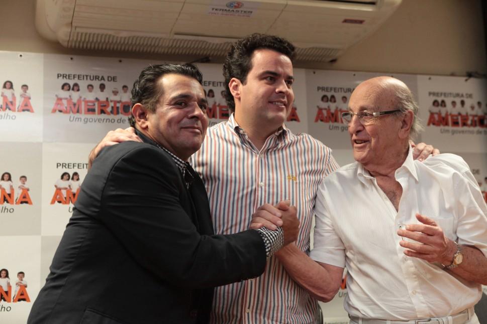 Paulo Chocolate, De Nadai e Seme Calil: at&eacute; defini&ccedil;&atilde;o de novo prefeito, eles continuam no Executivo (Marcelo Rocha/O Liberal )