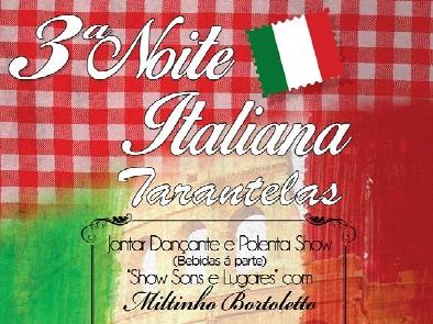 Cartaz da Noite Italiana do Rotary Club ( Reprodução)
