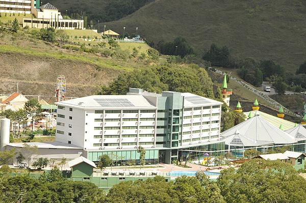 O Thermas Hotel Walter World, em Po&ccedil;os de Caldas. H&oacute;spede pode aproveitar tamb&eacute;m atra&ccedil;&otilde;es de parque tem&aacute;tico  ( Divulgação)