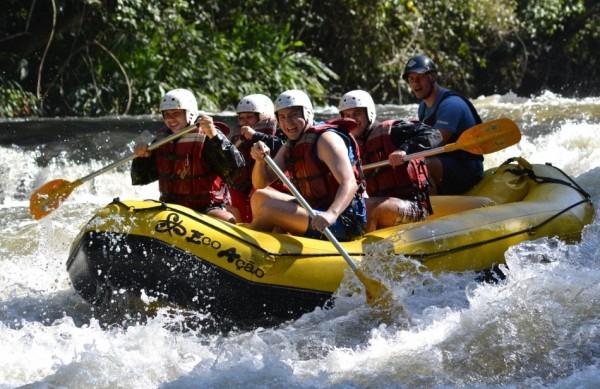 O passeio de rafting é obrigatório na programação do turista em Brotas ( Divulgação)