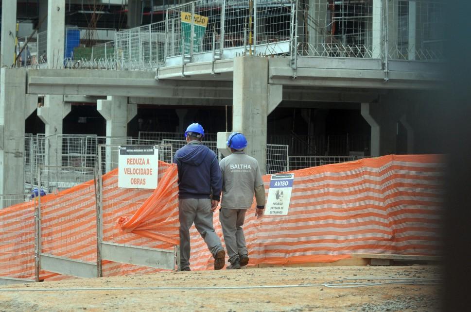 Obras de amplia&ccedil;&atilde;o do Shopping Iguatemi, em Campinas, onde ocorreram duas mortes ( Dominique Torquato/AAN)