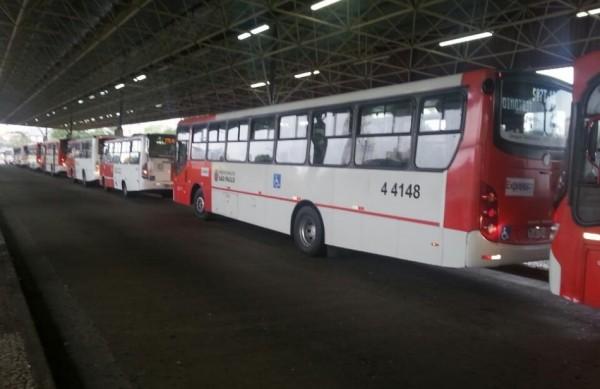 Circulares da Capital paulista parados na manh&atilde; desta quarta-feira (21) devido &agrave; greve  ( Reprodução)