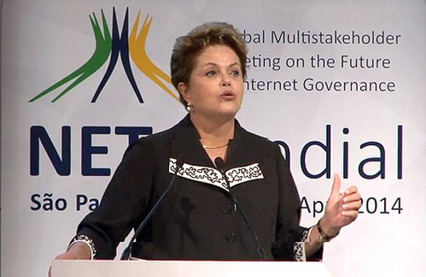 Dilma sanciona o Marco Civil na abertura da NetMundial ( Reprodução)