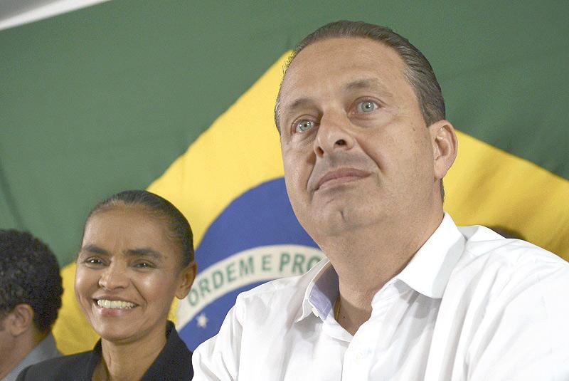 A ex-ministra Marina Silva e o governador de Pernambuco, Eduardo Campos (Agência Brasil)