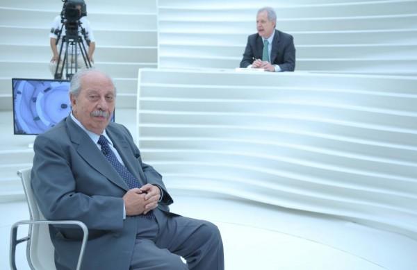 Almino Afonso durante entrevista ao programa 'Roda Viva' ( Divulgação)