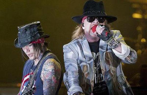  Guns N'Roses, em turn&ecirc; no Brasil, se apresenta nesta sexta-feira (28), em S&atilde;o Paulo (Divulgação)