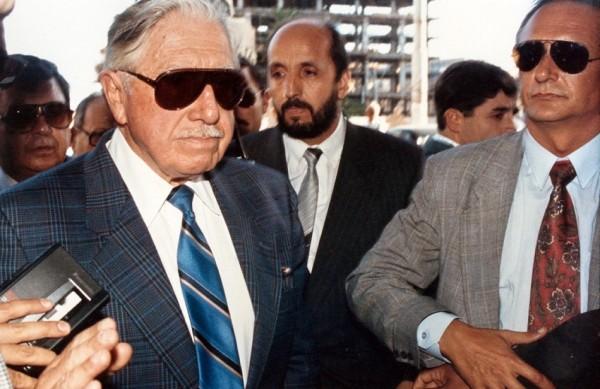 O ditador chileno Augusto Pinochet, em foto de 1993 (France Press)