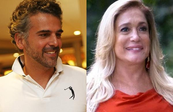 O ex-prefeito de Jaguari&uacute;na, Gustavo Reis, de 43 anos, foi visto aos beijos com a atriz global Susana Vieira, 71, durante o desfile das campe&atilde;s do Rio de Janeiro neste s&aacute;bado (8). (Guilherme Gongra/AAN  e Divulgação)