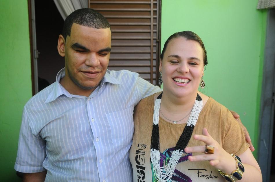 Shirley e Cristiano se conhecem no chat destinados a deficientes visuais ( Dominique Torquato/AAN)