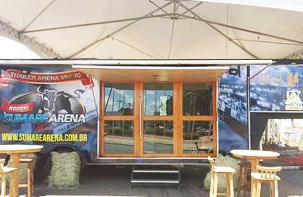 Trailer est&aacute; instalado no Centro de Sumar&eacute; ( Divulgação)