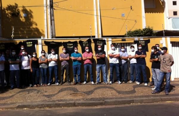 Paralisa&ccedil;&atilde;o parcial por 24 horas em protesto contra o &quot;sucateamento&quot; da PF (Douglas Fonseca/ Correio Popular)
