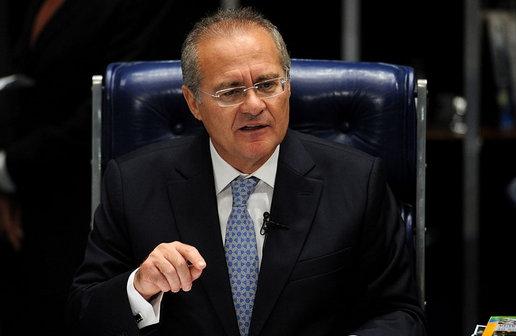 O presidente do Senado, Renan Calheiros (PMDB-AL), abriu por volta das 11h50 desta quinta a sessão extraordinária convocada para votar a MP dos Portos (France Presse)