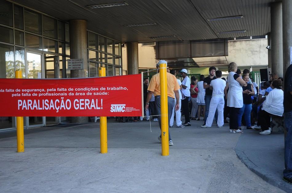 Greve de funcion&aacute;rios do M&aacute;rio Gatti provocou a suspens&atilde;o de 12 cirurgias eletivas ( Carlos Sousa Ramos/AAN)