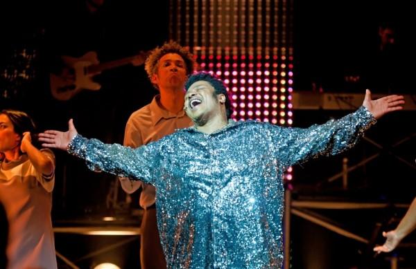 Cena da peça 'Vale Tudo - Tim Maia, o Musical', que vem a Paulínia ( Divulgação)