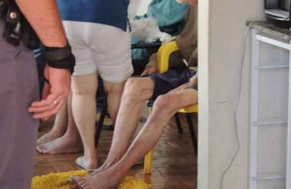 Depois da denúncia, idosos foram levados para um abrigo provisório (Jociano Garofolo)