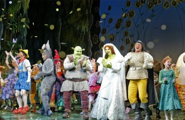 Cena de Shrek - O Musical, em cartaz na Capital paulista ( Divulgação)