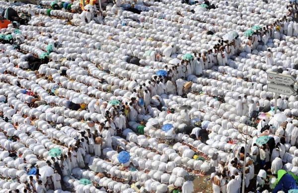 Imagem de muçulmanos durante a celebração do ano passado em Mecar
 (AFP/Cedoc)