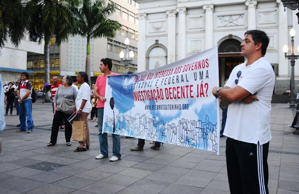 Ato Público pelos 12 anos do assassinato do ex-prefeito Antonio da Costa Santos, o Toninho (Elcio Alves/AAN)