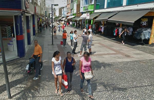 Estudante foi atacada pelo ladrão no Centro de Campinas (Reprodução/Google Maps)