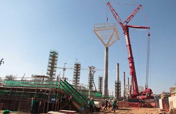 Obras de expansão no terminal, que pretende ser o maior da América Latina ( Divulgação)