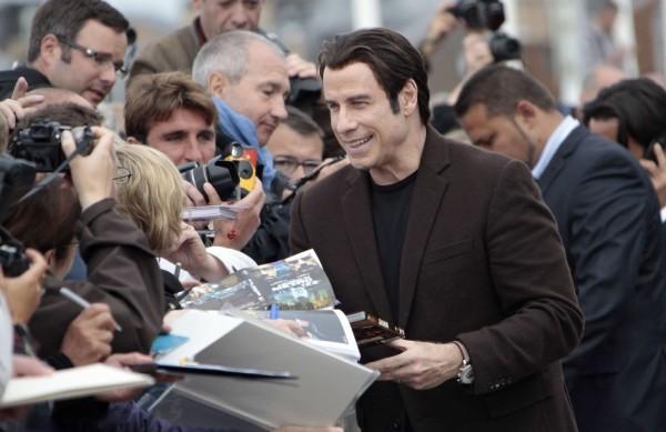 John Travolta durante coletiva de imprensa no festival de cinema americano de Deauville, na França. (France Press)