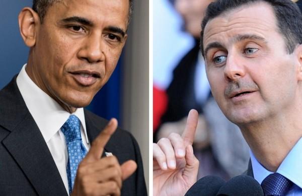 Obama e Bashar al-Assad: tensão pode acabar em guerra na Síria (France Press)