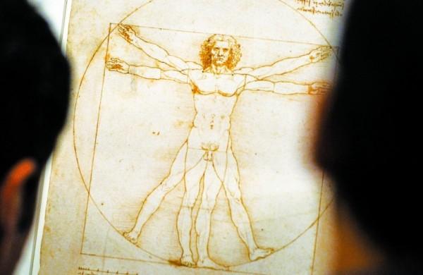 Homem Vitruviano é emblema da perfeição e do equilíbrio entre mente e corpo (France Press)