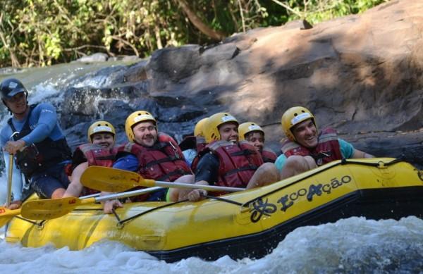  Para quem opta pelo rafting por exemplo, vai perceber que a emoção é compartilhada em grupo (Kátia Camargo/AAN)