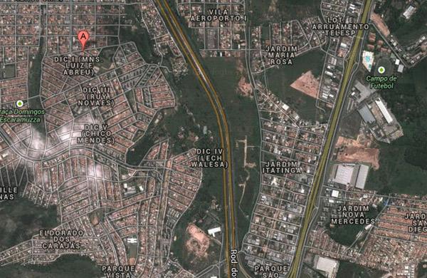 Vista da região do DIC, em Campinas (Reprodução)