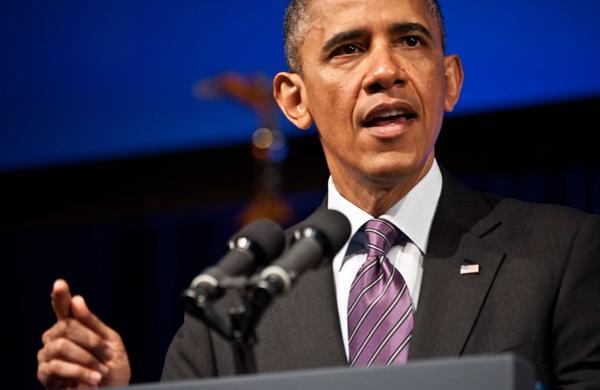 Presidente dos Estados Unidos, Barack Obama durante discurso (France Press)