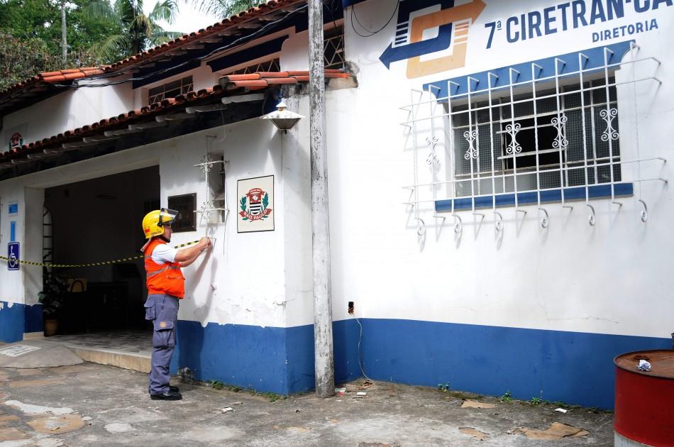 Imóvel ficará interditado por tempo indeterminado, até que o Detran faça a reforma do local (Carlos Sousa Ramos/AAN)