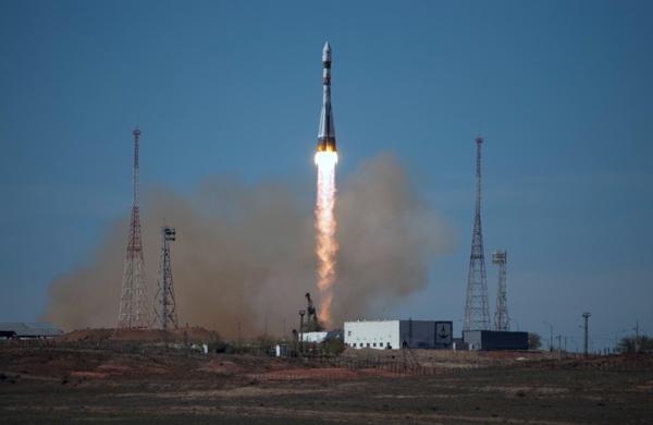 Nave Bion-M durante lançamento na Rússia. Animais foram levados ao espaço (Divulgação)