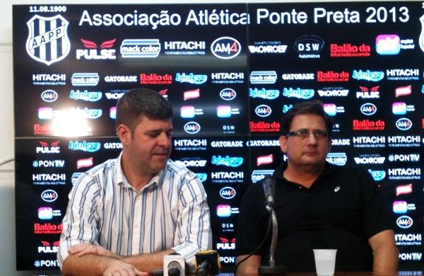 Presidente da Ponte Preta, Márcio Della Volpe, diz que Guto Ferreira segue no comando da Macaca (Douglas Fonseca/ Correio Popular)