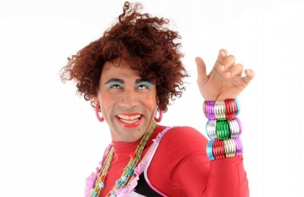 O ator Rodrigo Sant?anna caracterizado de Valéria, personagem do programa 'Zorra Total', da Globo (Divulgação)